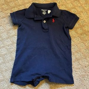 Ralph Lauren baby short sleeve polo coverall 6 month